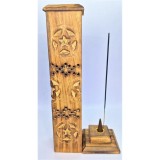 Cumpara ieftin Suport Lemn Betisoare Parfumate si Conuri Obelisc Maro
