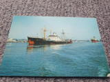 Carte postala vedere Galati anii 80, nave pe Dunare, stare buna necirculata, Fotografie