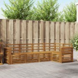 vidaXL Seturi de canapele 5 pcs natural Lemn Solid de Acacia 3374814