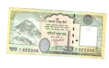 Bancnota Nepal 100 rupees 2019, circulata, stare buna