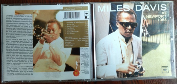 CD ORIGINAL JAZZ: MILES DAVIS SEXTET AT NEWPORT 1958 (w.John Coltrane / Julian Cannonball Adderley / Bill Evans / Paul Chambers / Jimmy Cobb)