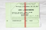 Bilet concert Udo Lindenberg concert ticket 1989 Koln #453 - vintage