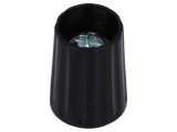 Buton Rotativ Poliamidă Negru 4mm 10x13,7mm