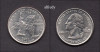SUA 2001 Quarter, 25 Centi, New York, D, America de Nord, Cupru-Nichel