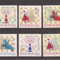 RO 1966, LP 621 - OLIMPIADA DE SAH DE LA HAVANA, MNH