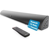 Soundbar cu Subwoofer integrat, Majority, Snowdon, 2.1, Bluetooth, PC, Wireless, AUX, 120 W, negru, Resigilat, Grad A