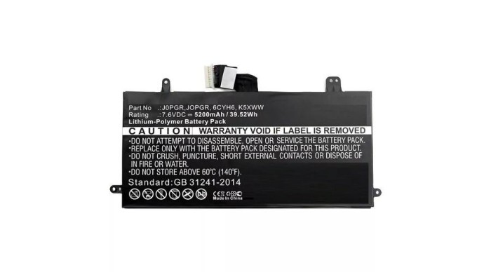 CoreParts Baterie laptop pentru Dell 32Wh Li-Pol 7.6V 4200mAh, Latitude 12 5285