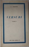 Cumpara ieftin STEFAN GHEORGHE THEODORU - VERSURI, VOLUMUL I (New York-Madrid, 1973 / cu desene de NINA BOGOS THEODORU) [dedicatie / autograf]
