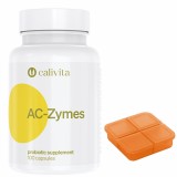 Cumpara ieftin Ac Zymes Probiotic Set Supliment Alimentar cu Probiotice si Cutie Pilule (100 Capsule) - Calivita