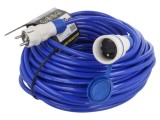 Prelungitor alimentare KEL 3x2,5mm2 40m 16A PUR albastru cu 1 priză