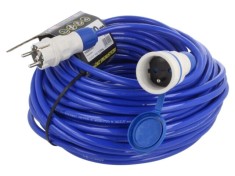 Prelungitor alimentare KEL 3x2,5mm2 40m 16A PUR albastru cu 1 priză