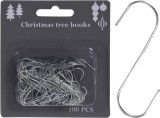 Carlige pentru ornamente de Craciun, set 100 bucati pentru brad