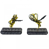 Semnale de &icirc;ntoarcere LED Mini Micro pentru motocicleta, cu nuanta, pereche personalizata cu marcaj E Performance AutoTuning