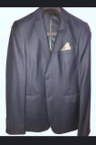 Costum bărbați Giotelli bleumarin mărimea 48 &ndash; cu vestă, ca nou (preț nou 1000 lei)