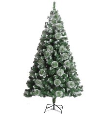 Brad Pin Verde Artificial Stufos, Pudrat cu Zapada, 1,8m inaltime foto