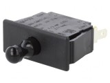 Comutator DPDT 10A/125VAC Negru pentru Ușă pe Panou