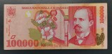 Rom&acirc;nia 100000 Lei 1998 Aunc ++ (815)