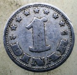 1.687 YUGOSLAVIA JUGOSLAVIA IUGOSLAVIA 1 DINAR 1953