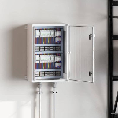 vidaXL Cabinet de Control Gri 40 x 20 x 60 cm Plastic ABS 4106516 foto