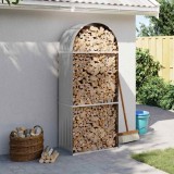 vidaXL Suport de bușteni, gri deschis, 80x45x190 cm, oțel galvanizat 364550