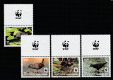 Cook Islands 2014-Fauna,WWF,Pasari,serie (partea I) 4 val.dant.,cu vigneta WWF, Nestampilat