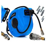 Tambur automat pentru furtun pneumatic, 30 metri, interior 9.5mm, exterior 15mm, Kraft