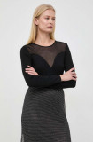 Morgan pulover femei, culoarea negru, light