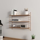 Modulares Wandregal Str&auml;ngn&auml;s Hellbraun [en.casa]