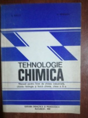 Tehnologie chimica manual pentru licee de chimie industriala foto