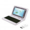 Husa Tableta Tastatura MRG M537, 8 Inch, TypeC, Alb C800