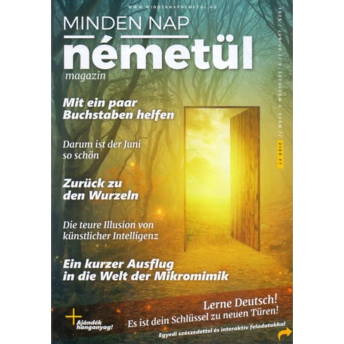 Minden Nap N&eacute;met&uuml;l - 2025. j&uacute;nius - 9. &eacute;vfolyam 3. sz&aacute;m - Balogh Be&aacute;ta