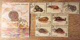 Madagascar (1992) - Serie completă Timbre + Coliță "Moluște și Scoici " (Obliterat / Ștampilat Antananarivo) VRT1