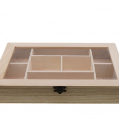 Cutie din lemn pentru depozitare cu compartimente 30cm x 20cm