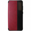 Husa tip carte rosu cu fumuriu pentru Samsung Galaxy S21 FE 5G