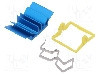 Radiator extrudat, aluminiu, 17mm x 17mm, albastru, Advanced Thermal Solutions - ATS-X50170B-C1-R0