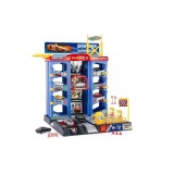 Set Garaj cu Benzinarie la Intrare, 8 masinute incluse