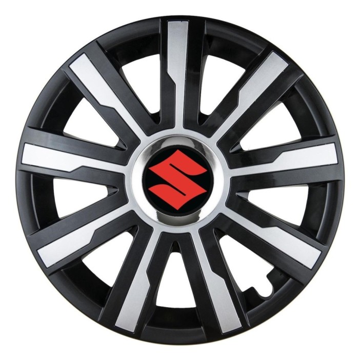 Set 4 Capace Roti Autohelix MSA&reg;, potrivite jantelor de R15, pentru Suzuki, model mirage