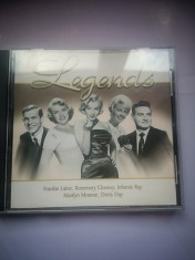 CD muzica Legends - Volume 1 - Frankie Laine, Rosemary Clooney, Johnnie Ray, Marilyn Monroe, Doris Day - 15 melodii