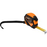 Ruleta din otel 3 m x 16 mm cu autoblocare, buton stop si magnet
