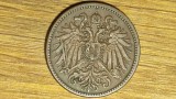 Austria Imperiu Habsburgic - moneda de colectie - 2 heller 1912 - senzationala !, Europa