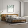 Gossi tablie pat de perete, stejar afumat 240x1,5x80 cm lemn compozit