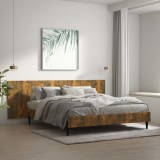 vidaXL Tăblie pat de perete, stejar afumat 240x1,5x80 cm lemn compozit