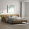 Gossi tablie pat de perete, stejar afumat 240x1,5x80 cm lemn compozit