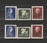 V&ouml;r&ouml;skereszt II (Crucea Rosie II dantelat+nedantelat) LP 729-731a Ungaria 1942