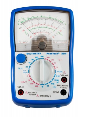 Multimetru analogic, PEAKTECH, PKT-P3201, 100mV-0.5kV, 5mA-10A foto