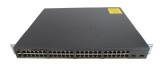 Switch Cisco WS-C2960X-48FPD-L cu 48 de porturi de 1 Gb PoE+ și 2 porturi SFP+ de 10 Gb, cu urechi de montare &icirc;n rack