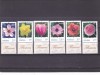 ROMANIA 2020 - FLORI,SERIE COMPLETA CU TABS, MNH - LP 2267, Flora, Nestampilat