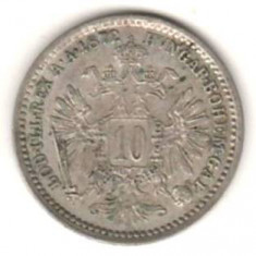 SV * Austria 10 KREUZER 1872 * ARGINT .900