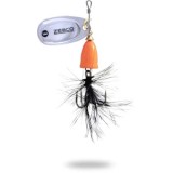 Lingurita Rotativa Zebco 8g Trophy Z-Vibe &amp; Fly No. 3 orange body/silver/black fly sinking