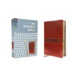 Niv, Student Bible, Leathersoft, Brown, Thumb Indexed, Comfort Print
